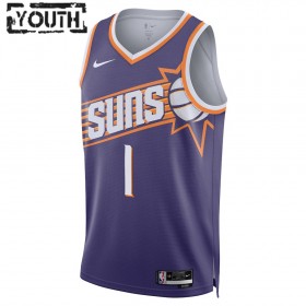Camiseta Niños NBA Phoenix Suns Devin Booker 2023-24 Nike Icon Edition Violeta Swingman